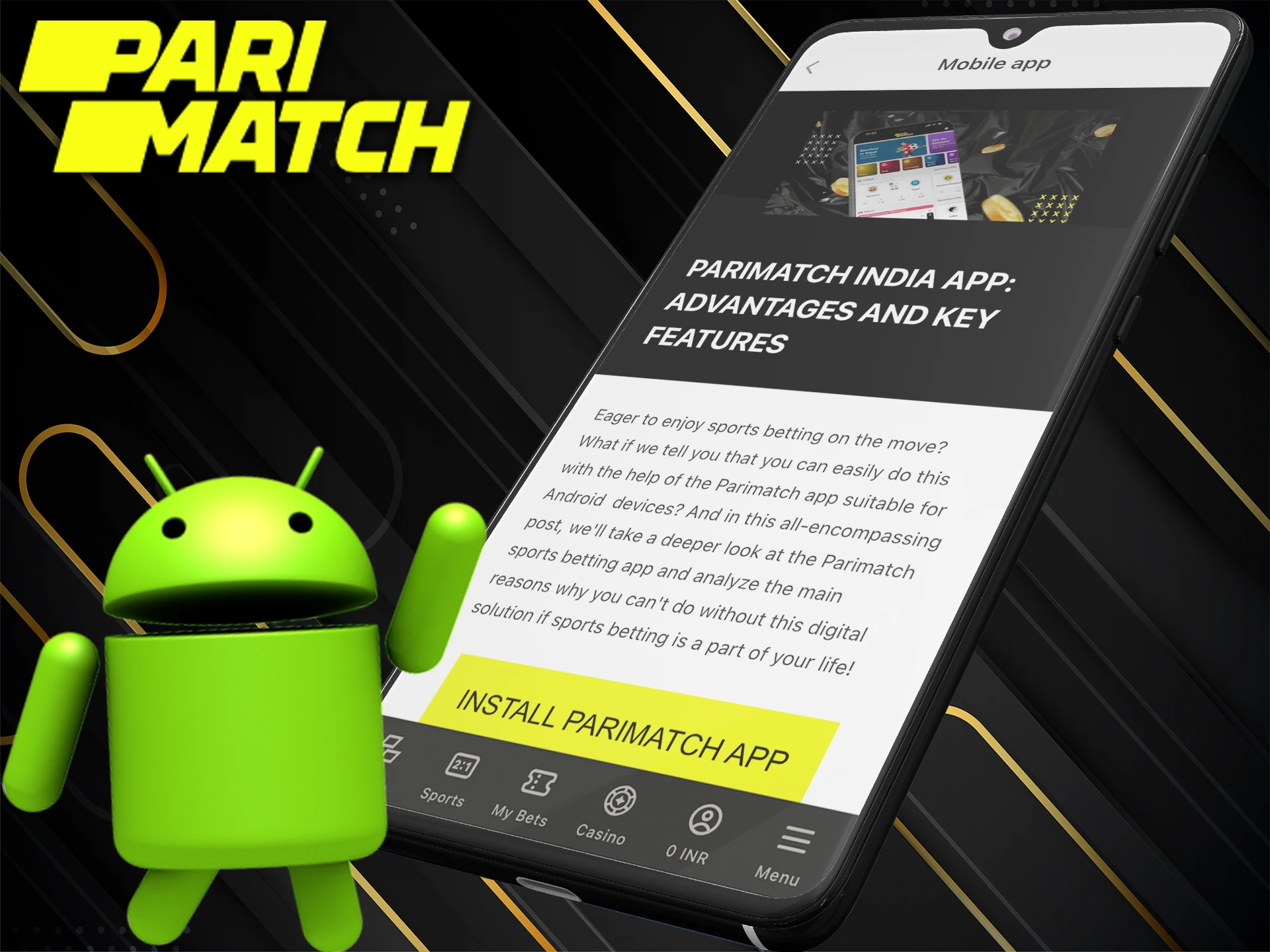 Play Pari Bet on your android device.