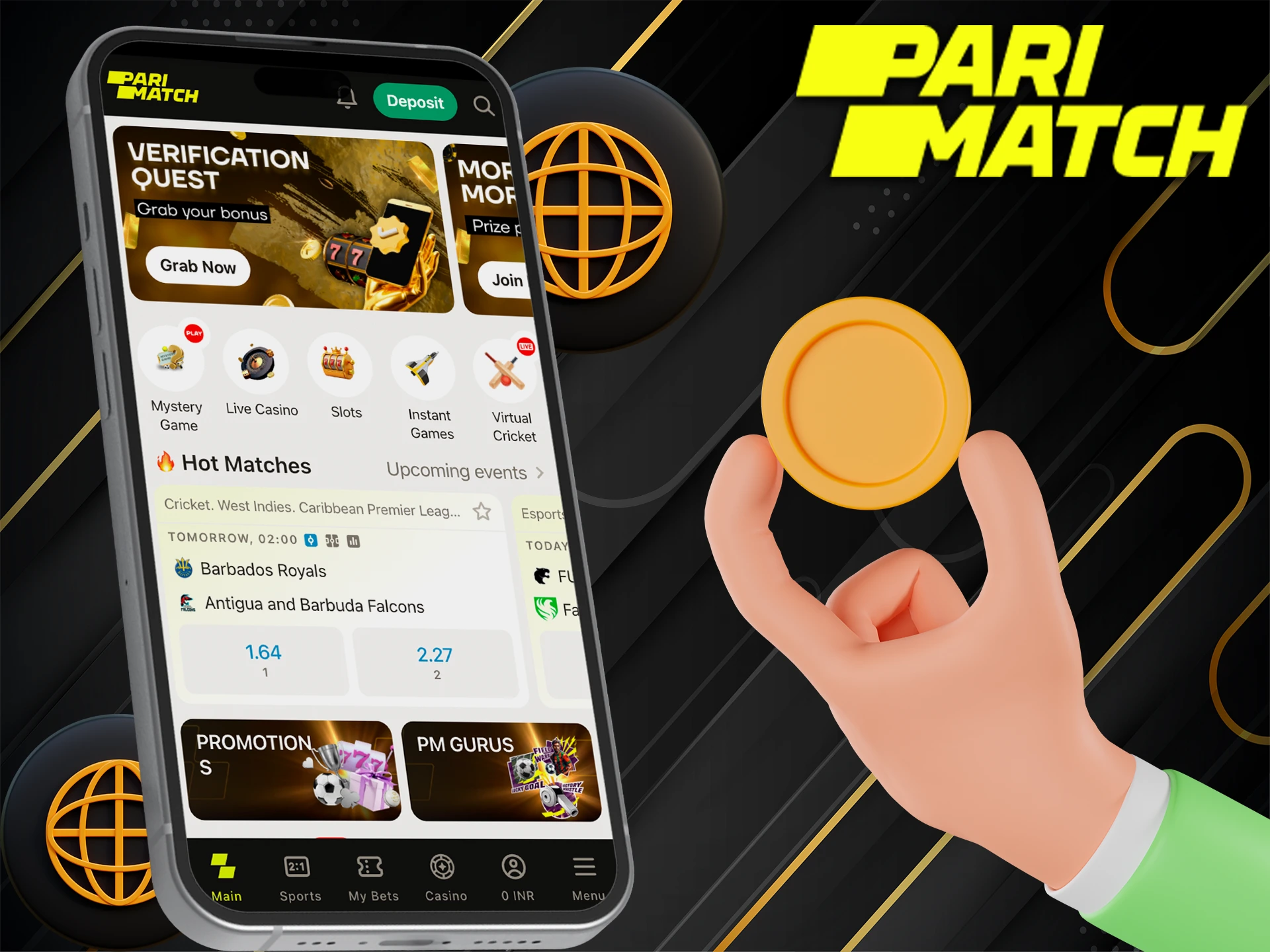 Place your bets without using the Pari Bet app.