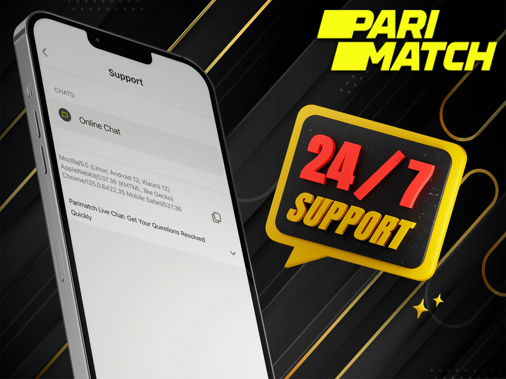 Take advantage of support for difficulties with the Pari Bet app.