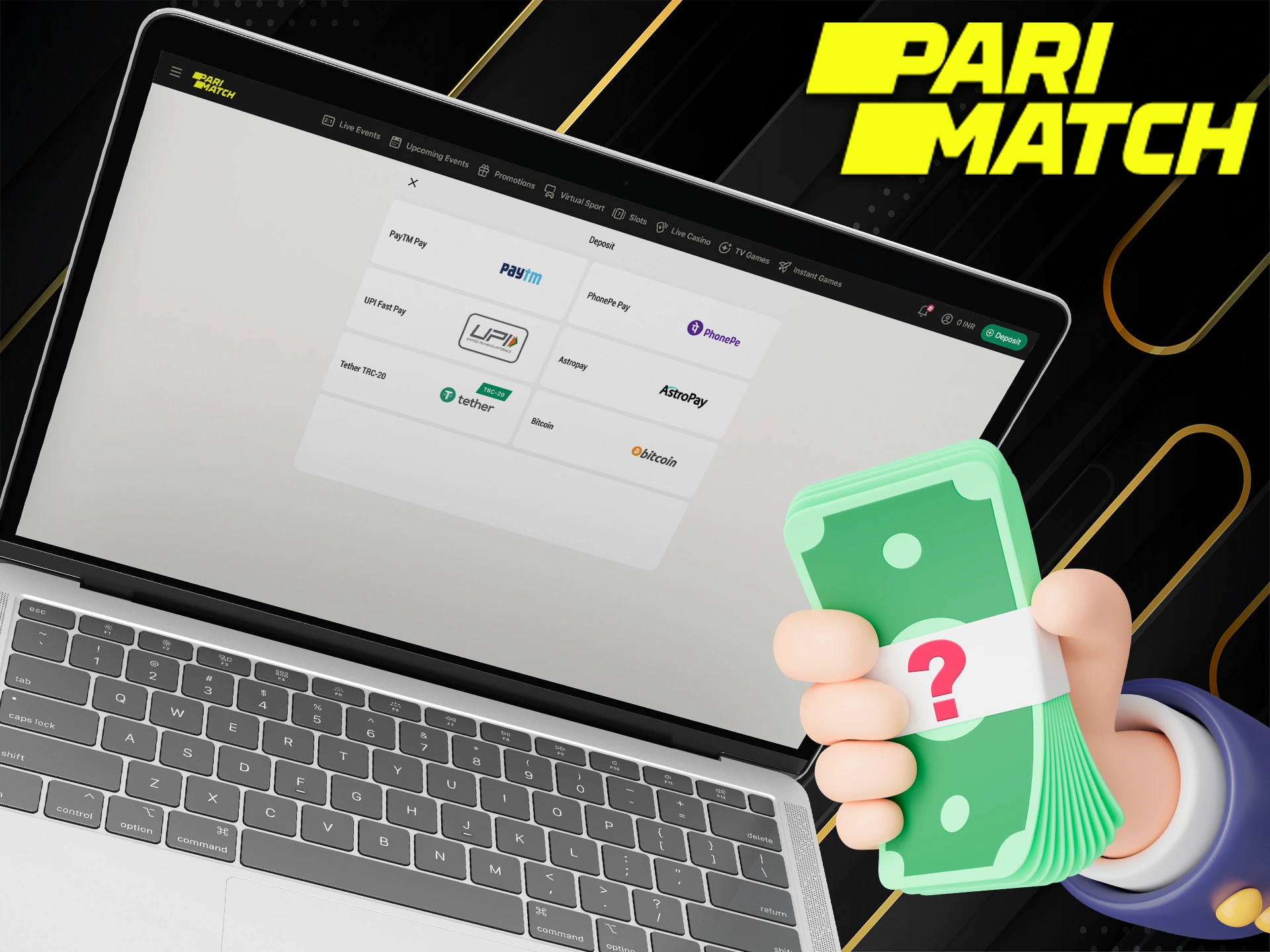 Check out how to make a deposit at Pari Bet.