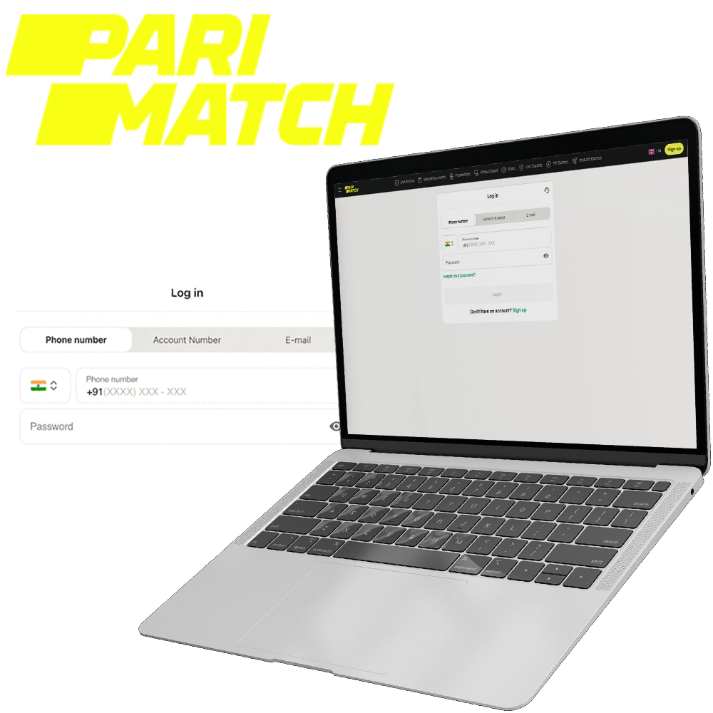 Log in to your Pari Bet account and start betting.