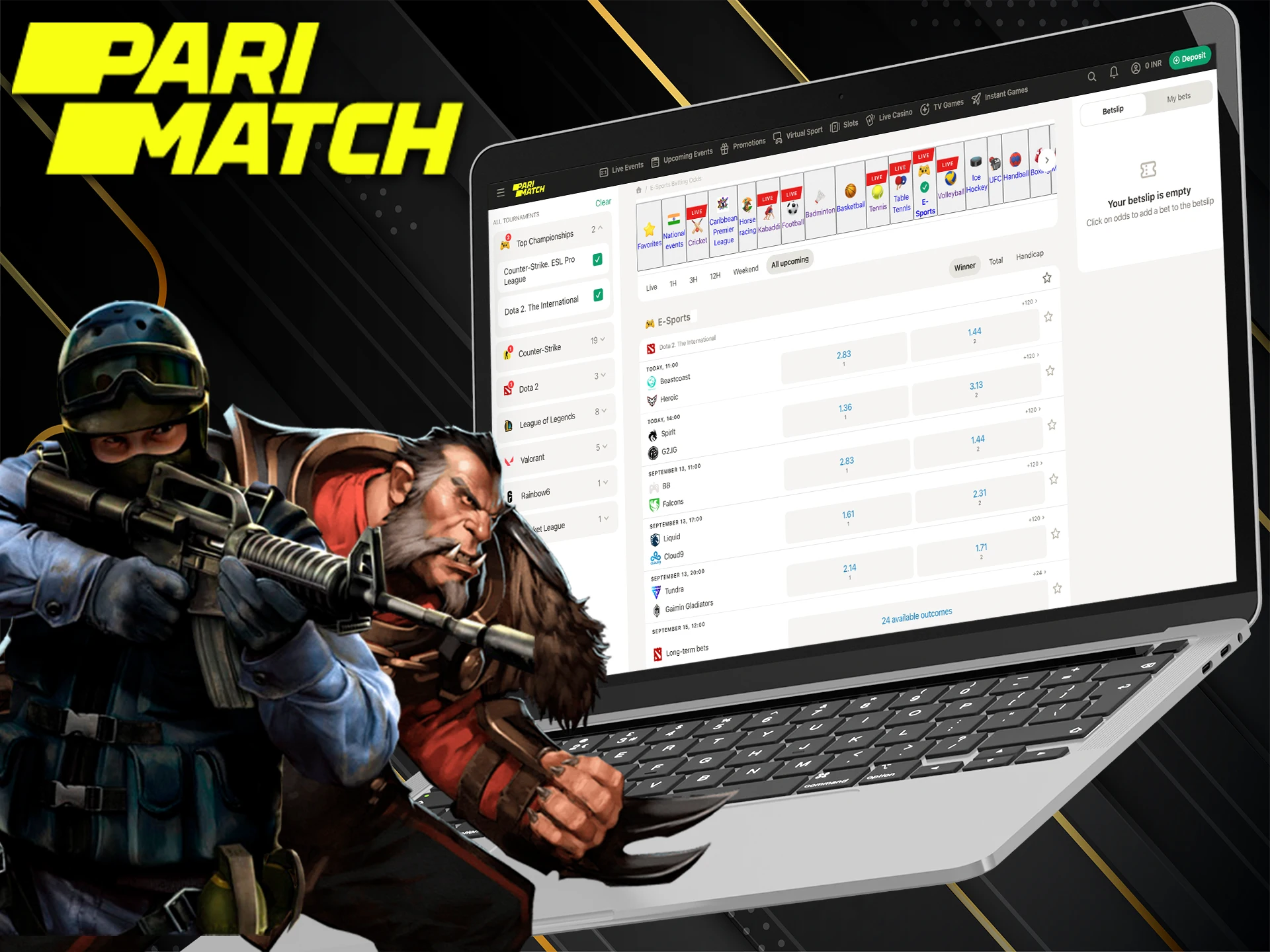 Bet on your favorite teams at Esports with Pari Bet.