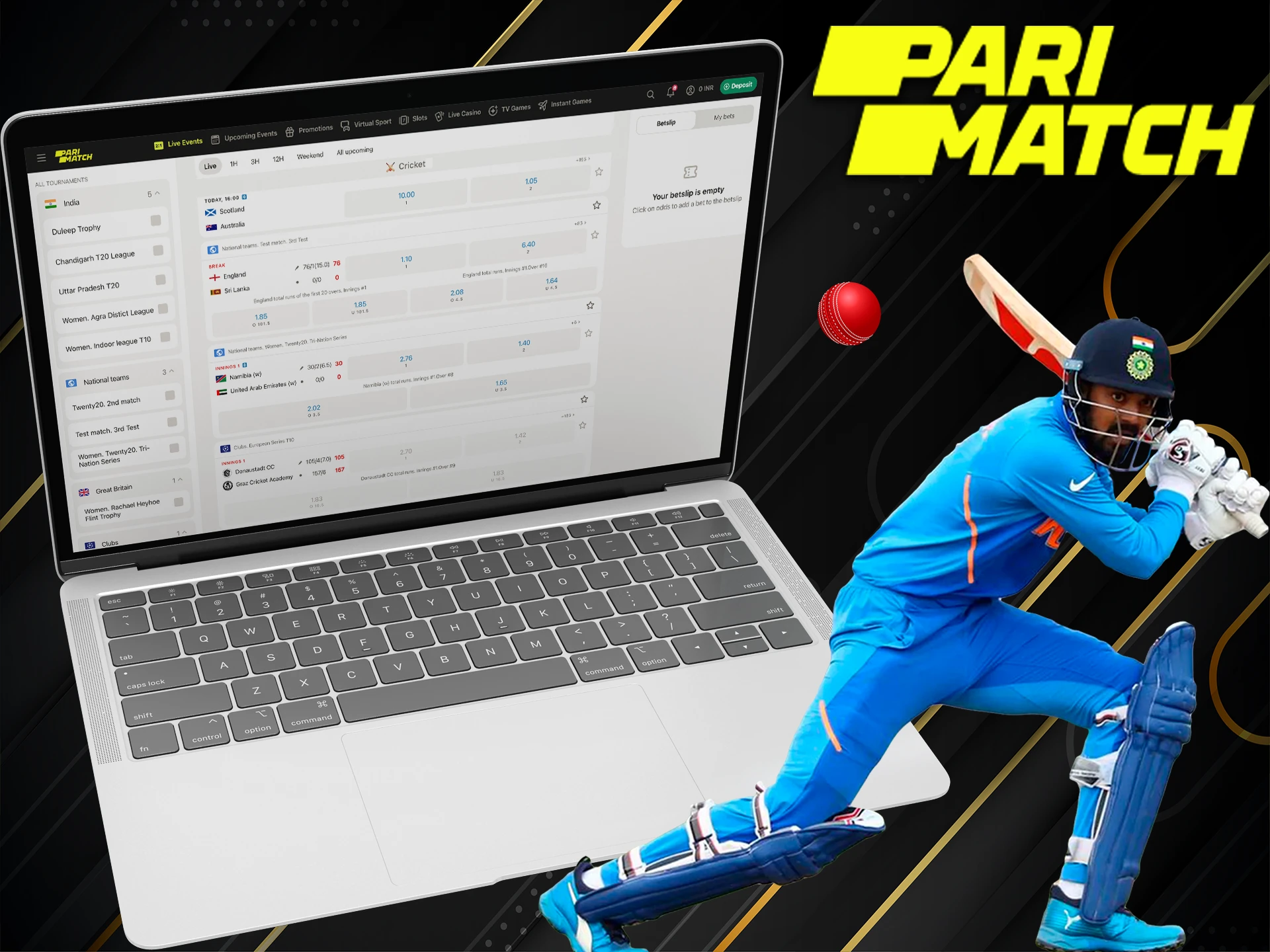 Bet on your favorite cricket teams and rely on luck at Pari Bet.