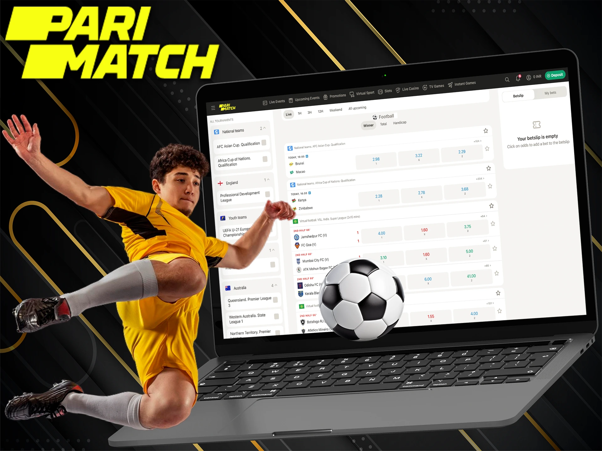 Predict soccer events with Pari Bet and get richer.