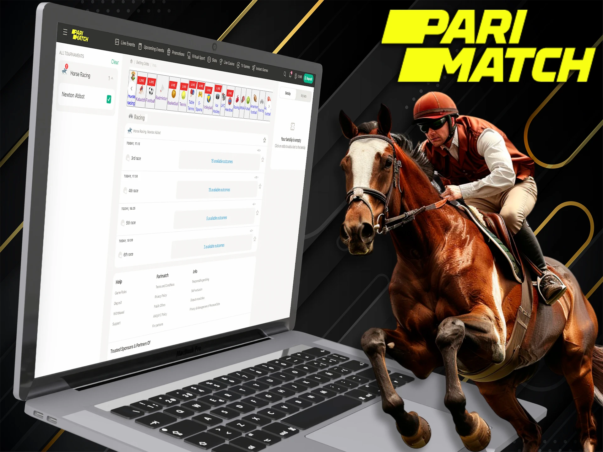 Find your favorite in Horse Racing and try your luck at Pari Bet.