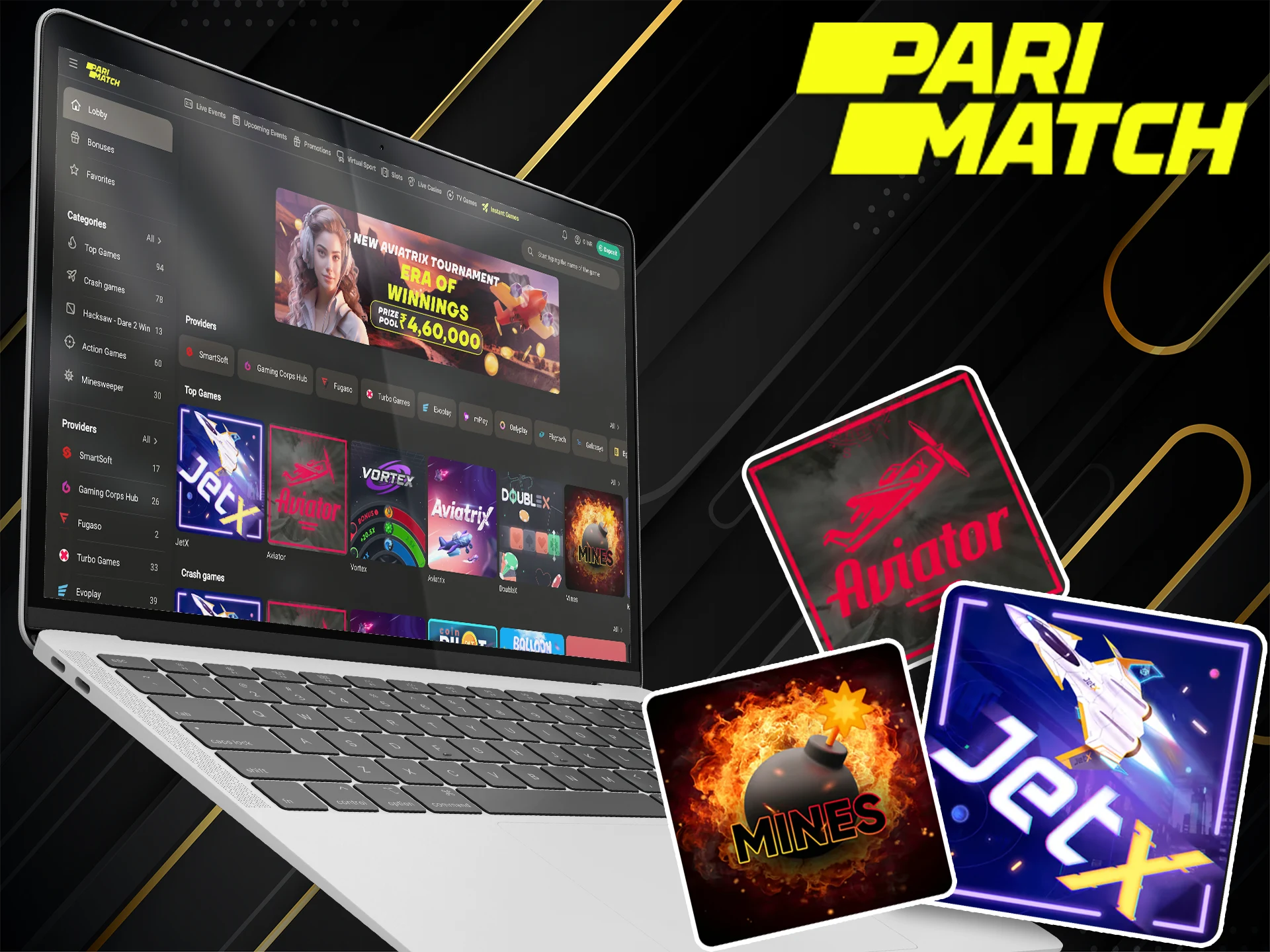 Be sure to pick up the best multipliers in instant games at Pari Bet.