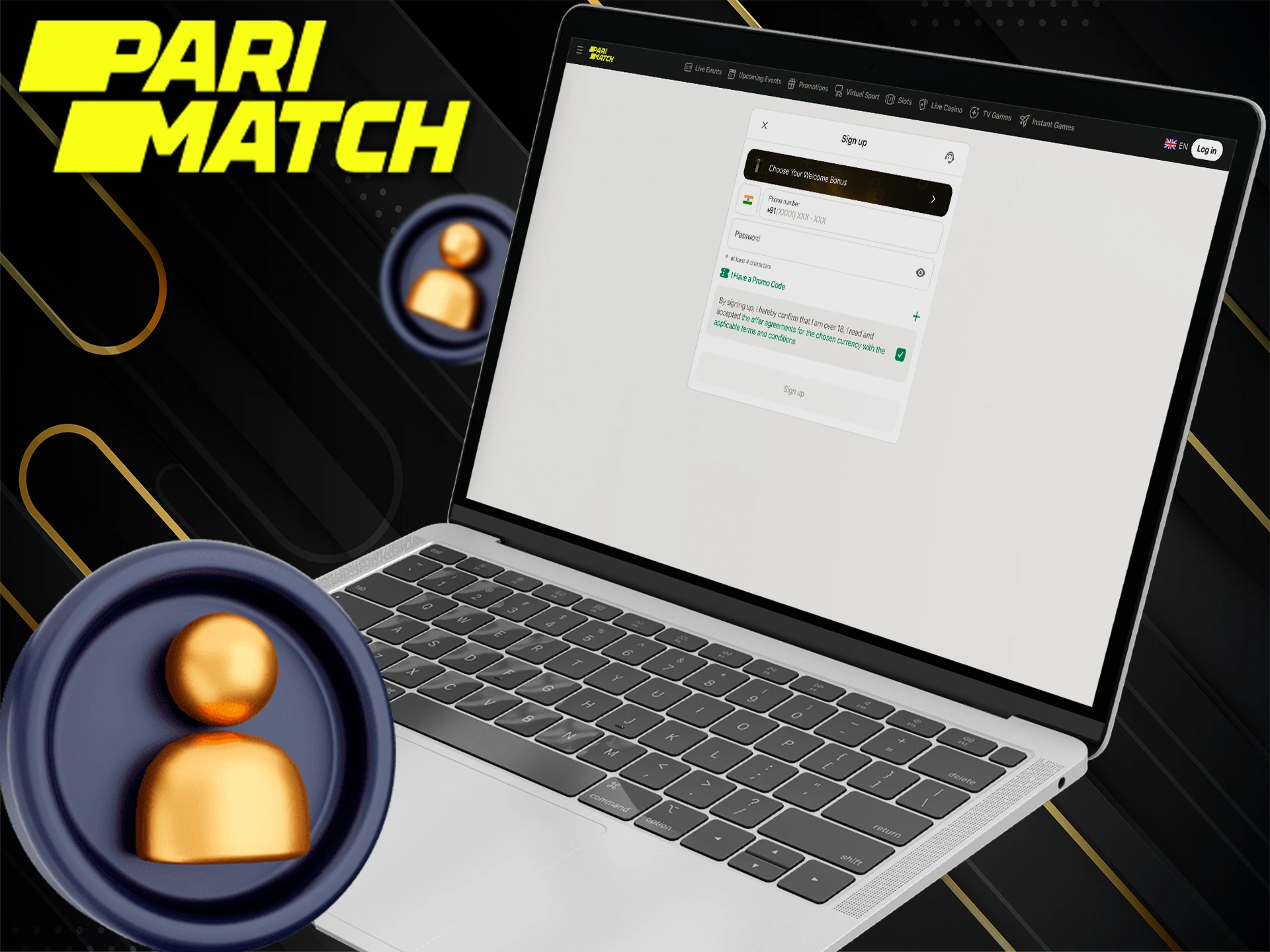 Register an account with Pari Bet to start playing.