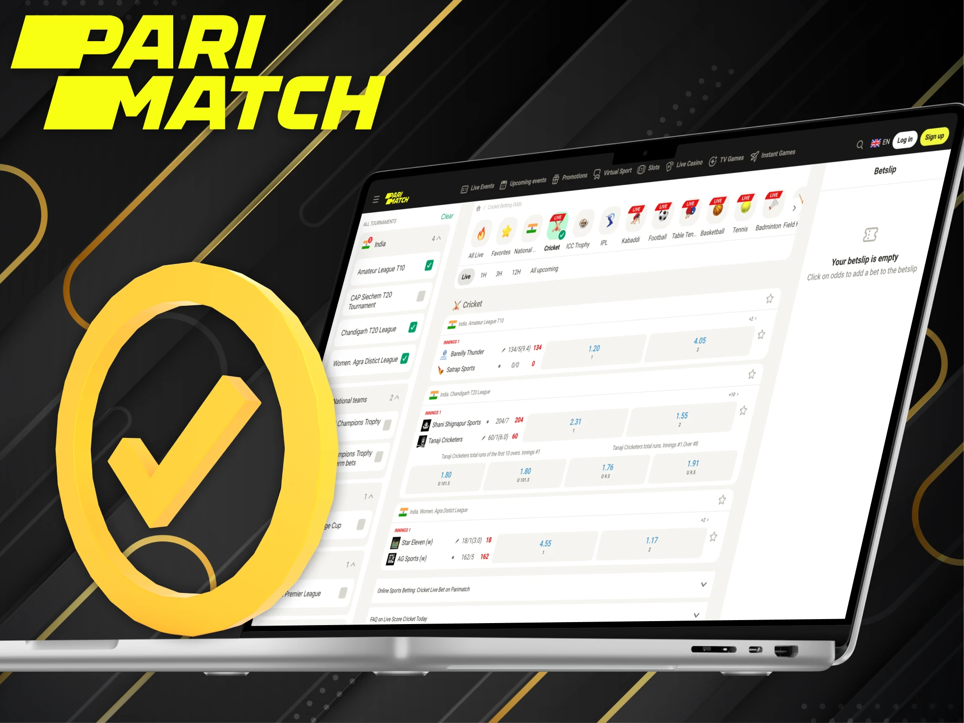 Parimatch offers cricket fans a variety of benefits for betting.