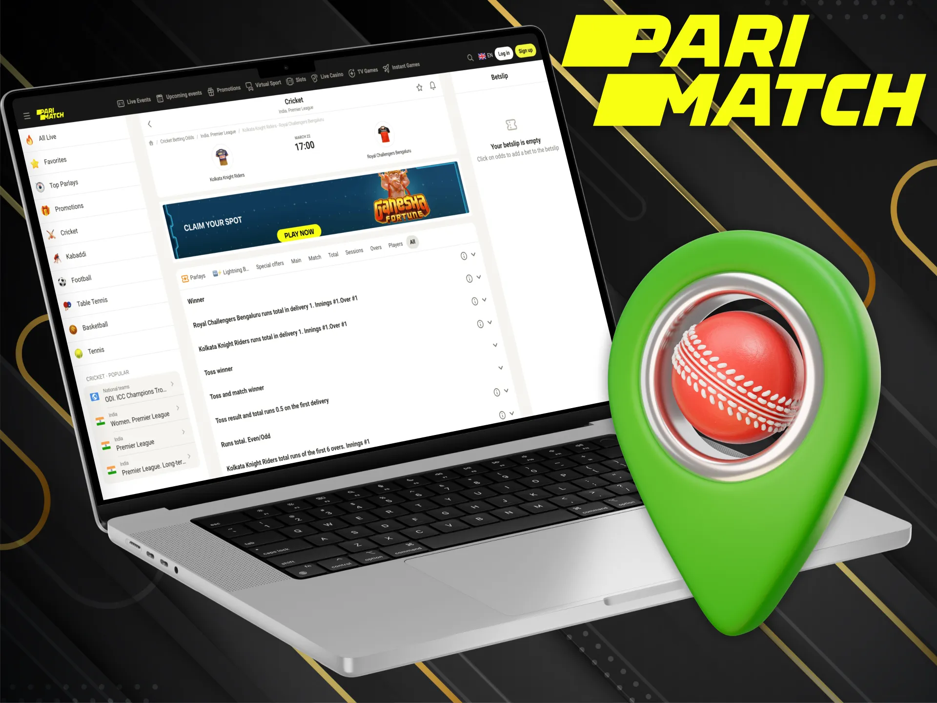 You can place many types of bets on Parimatch platform.