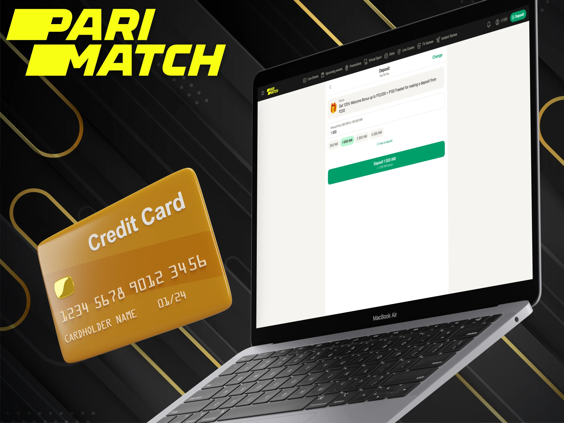 Follow the steps below to access the Parimatch loyalty benefits.