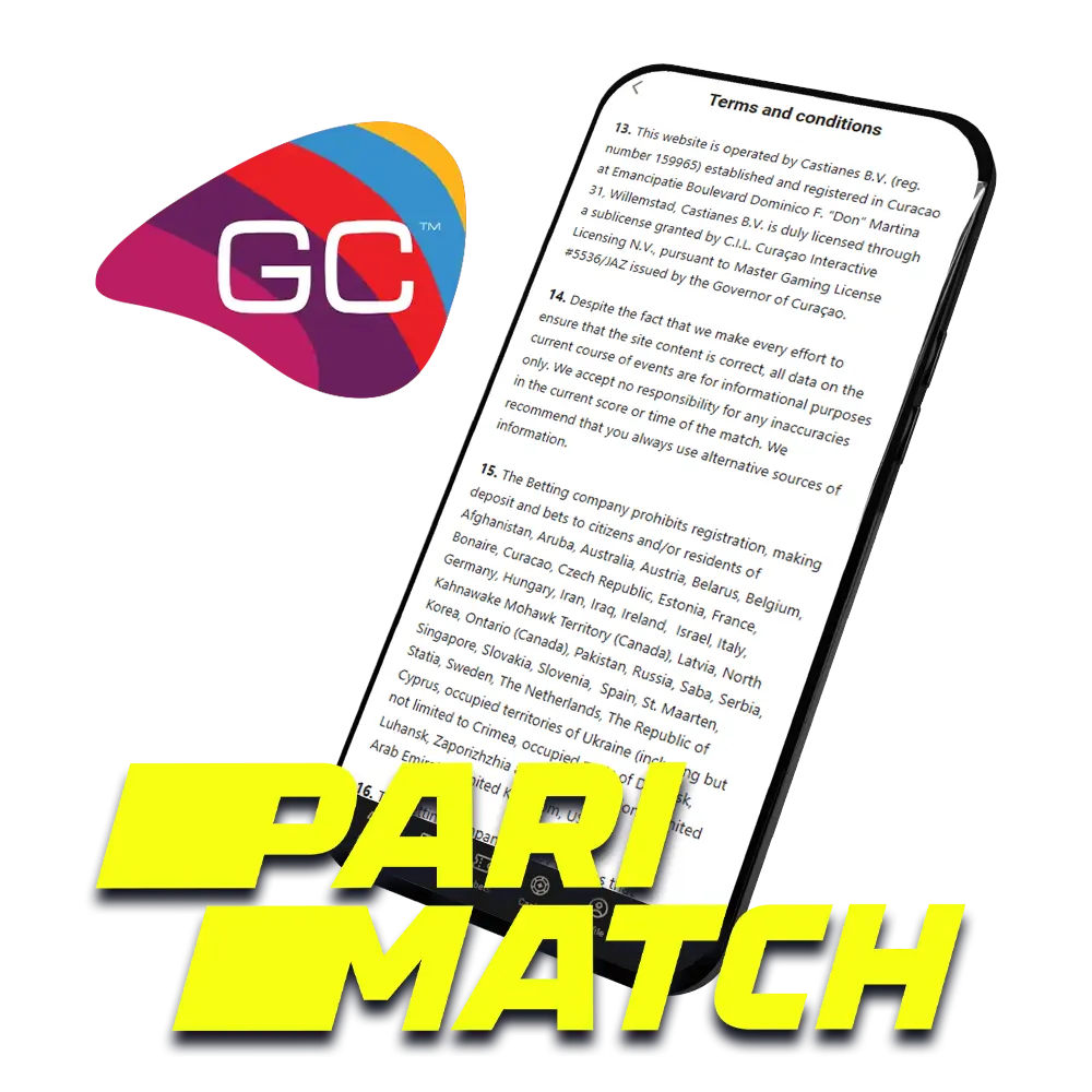 Parimatch provides fair play and operates under an official license.