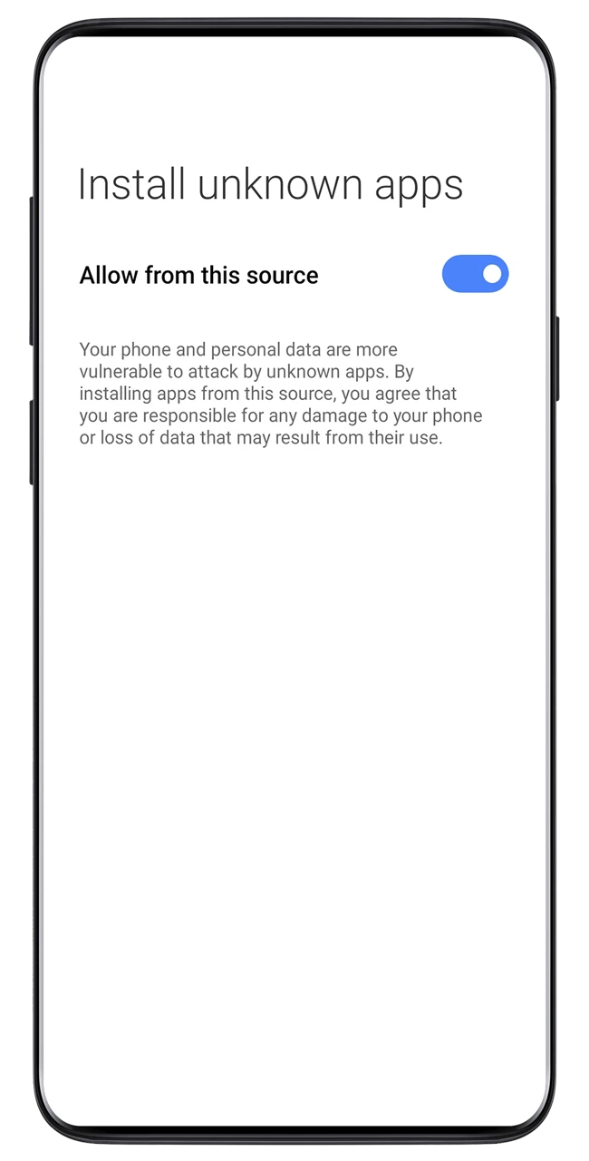 Set up your device before installing the Parimatch app.
