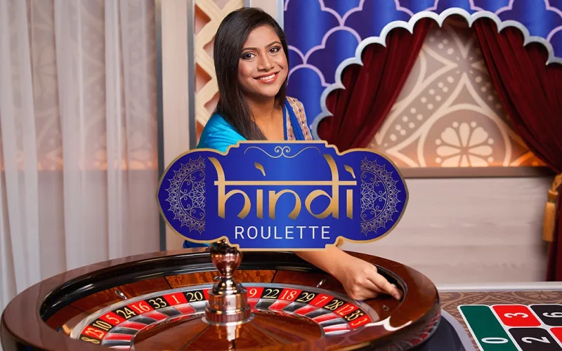 Dealer hosts Parimatch Hindi Roulette session.
