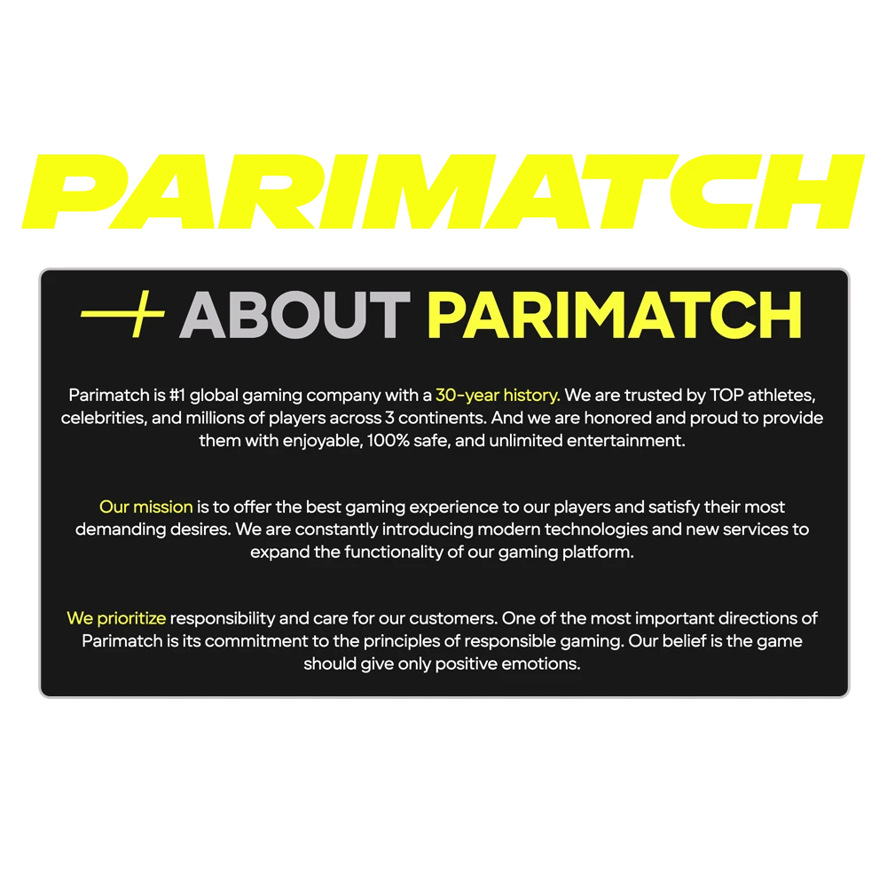 Find out some basic information about Parimatch.