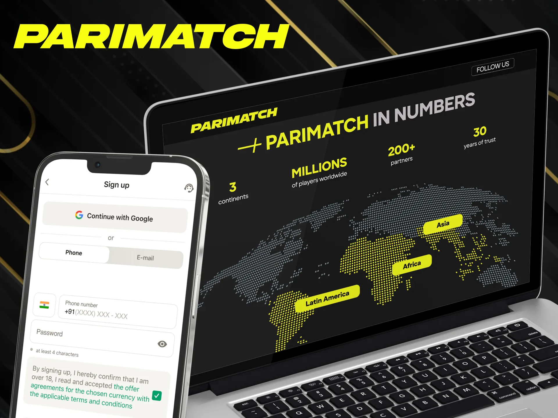 Easy steps to become a Parimatch India partner and promote.