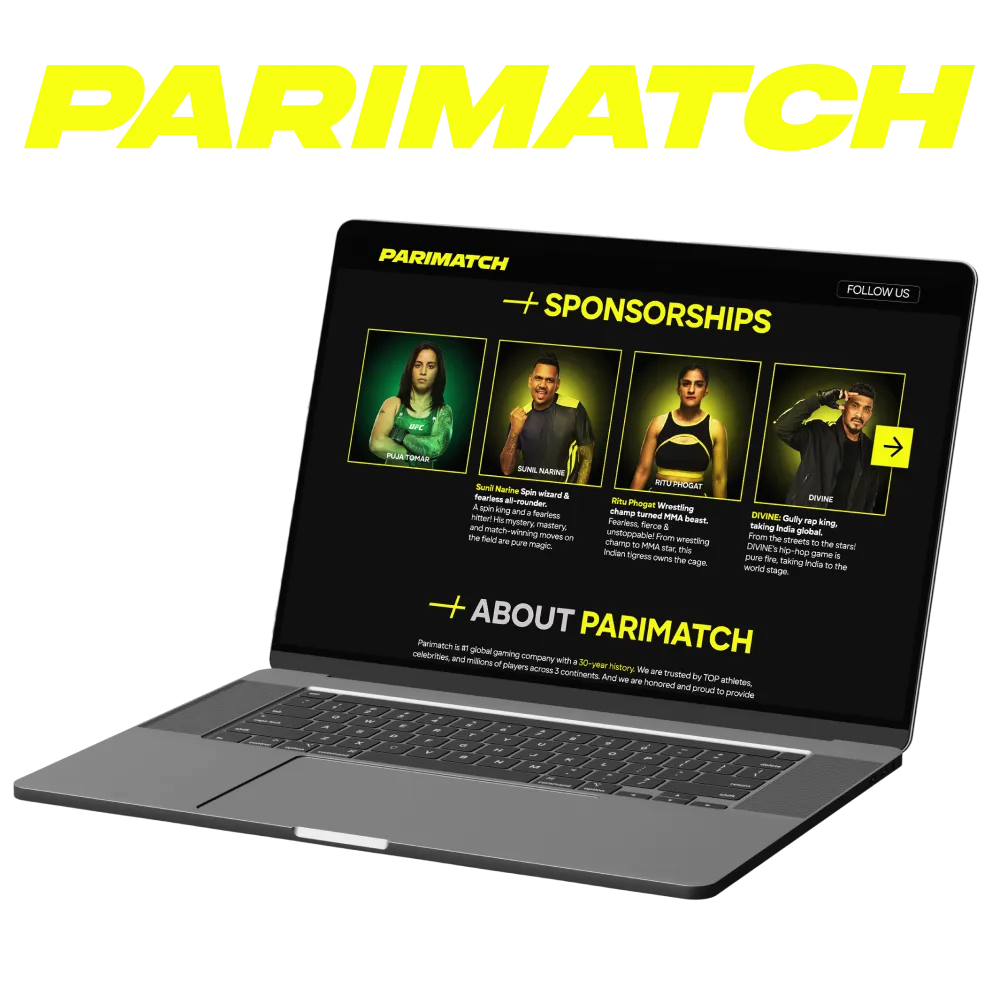 Influential ambassadors promote Parimatch’s safe and exciting betting experience.