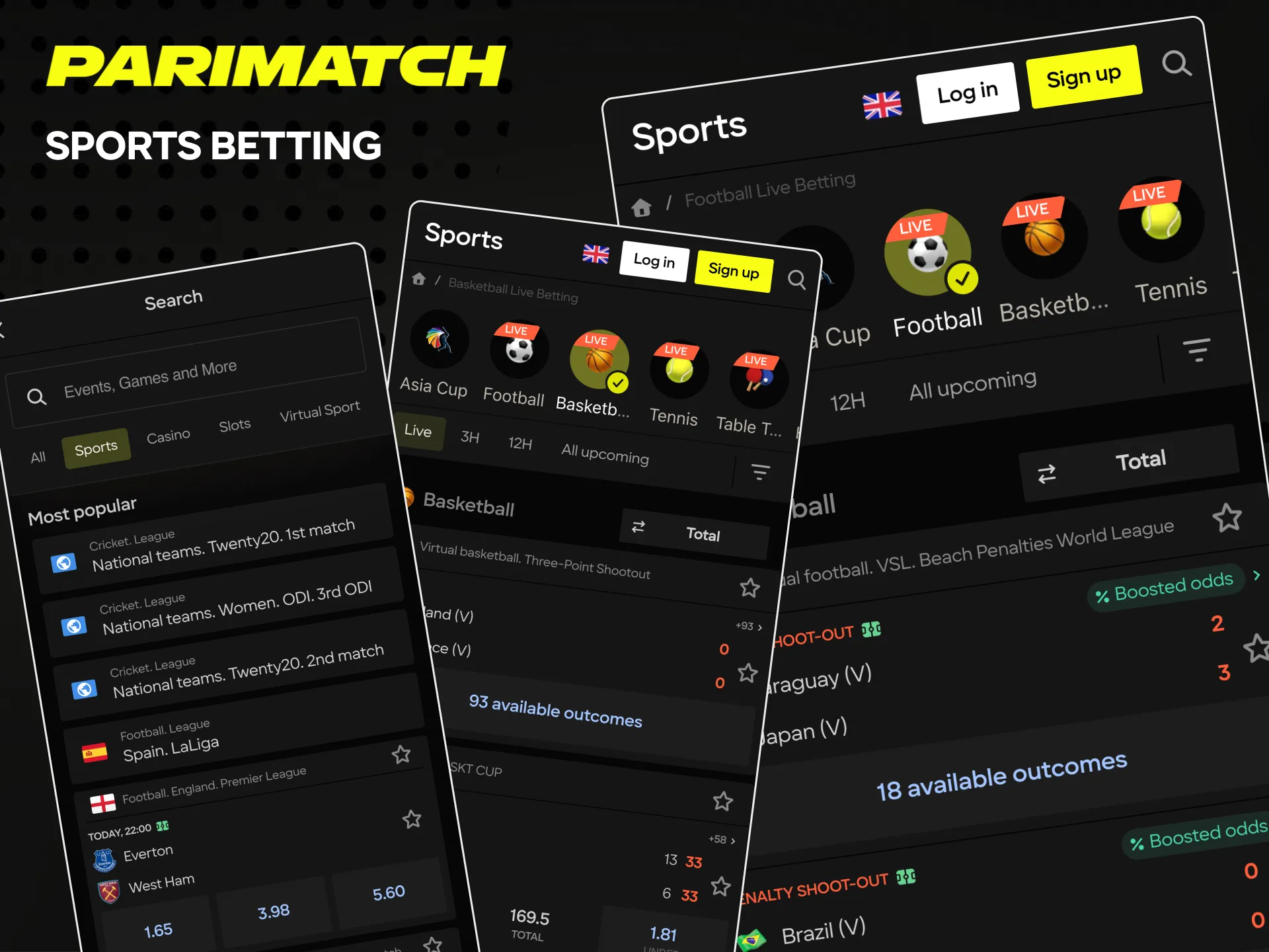Place your sports bets on the Parimatch app and become a winner.
