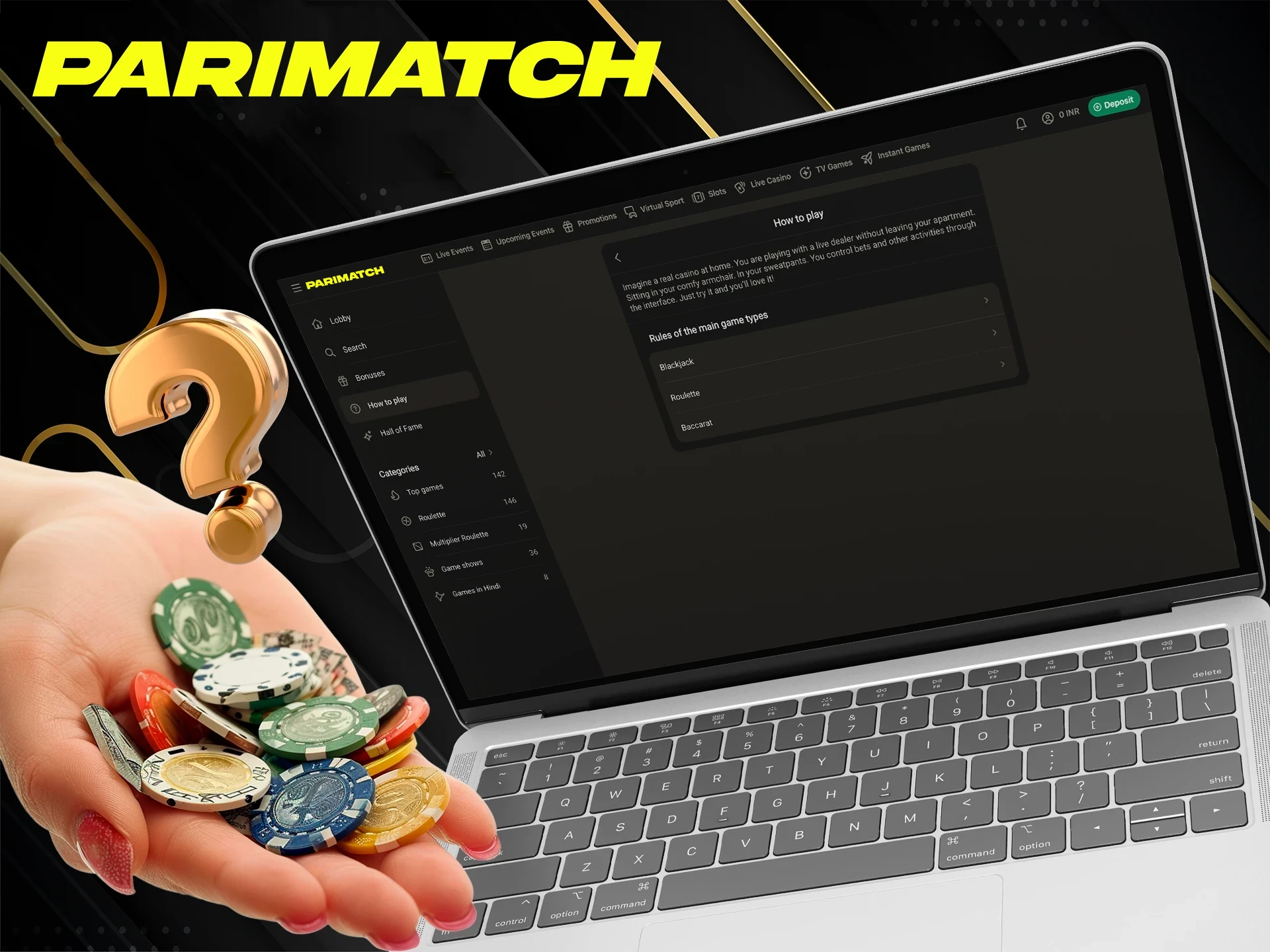 Read how to get started playing casino games at Parimatch.
