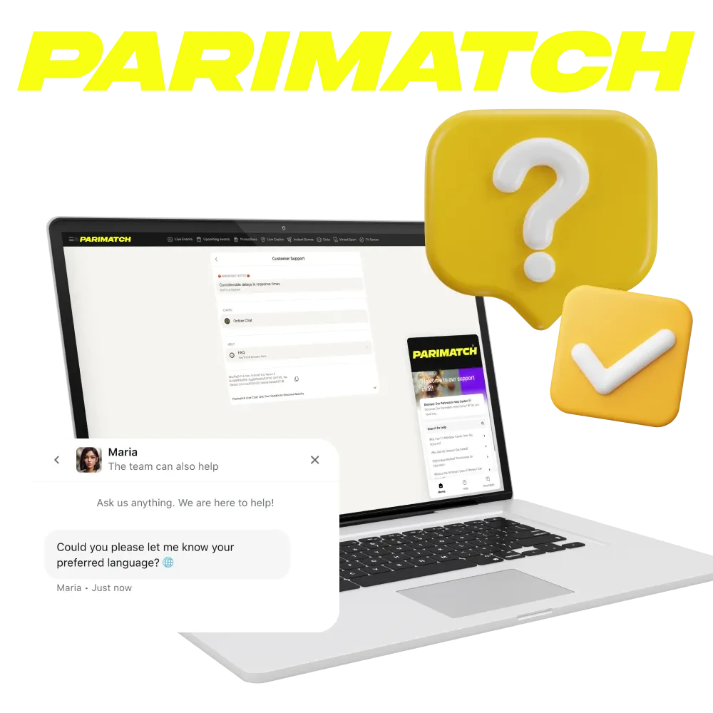 Quick help from Parimatch India support team.