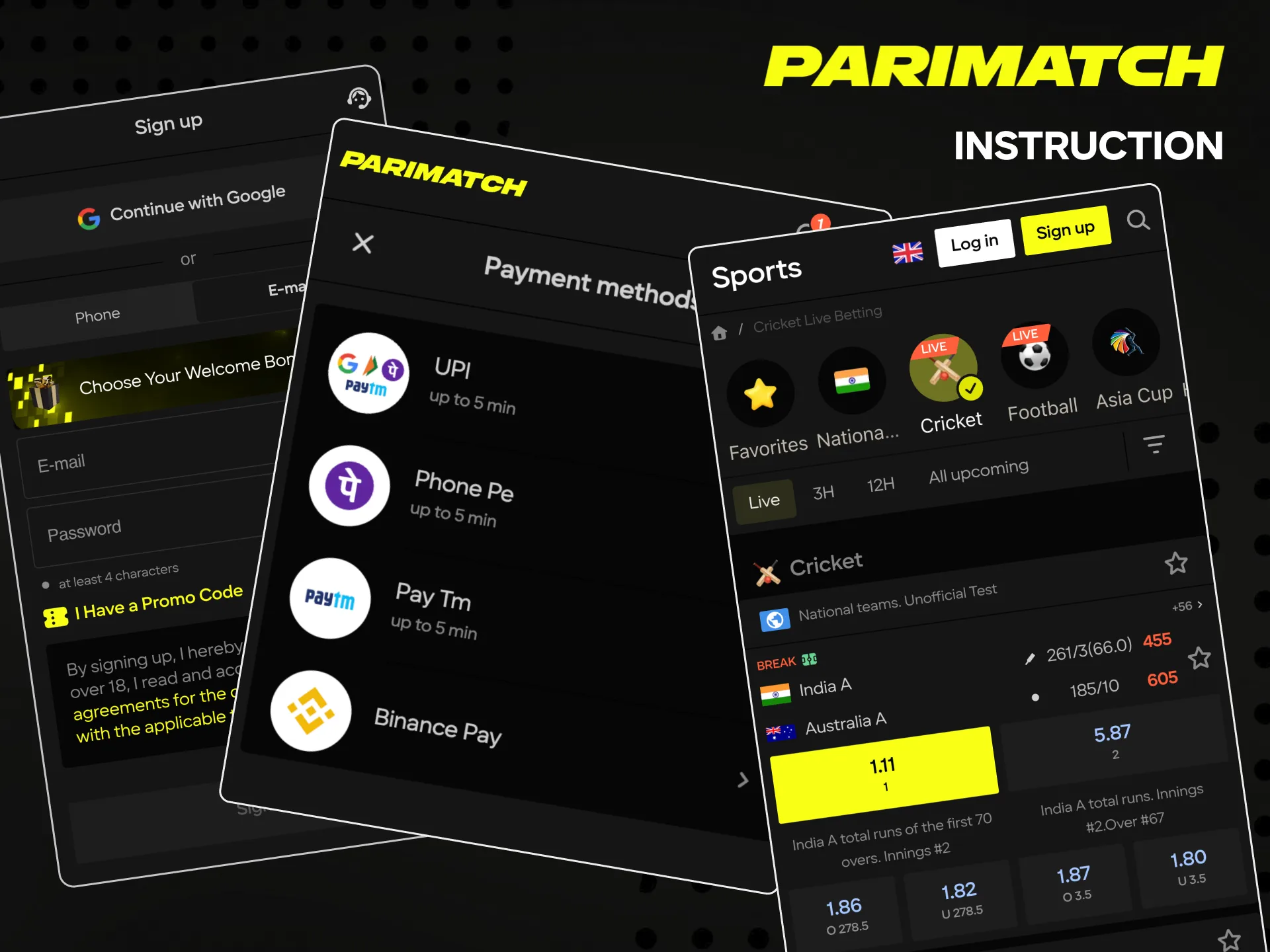 Easy Parimatch India betting guide for beginners.