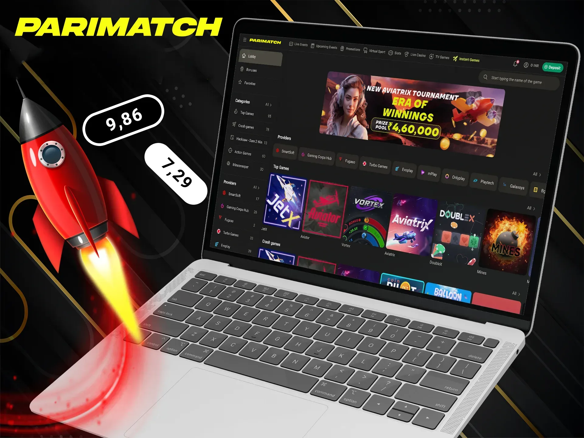 Get to know Instant Games at Parimatch.