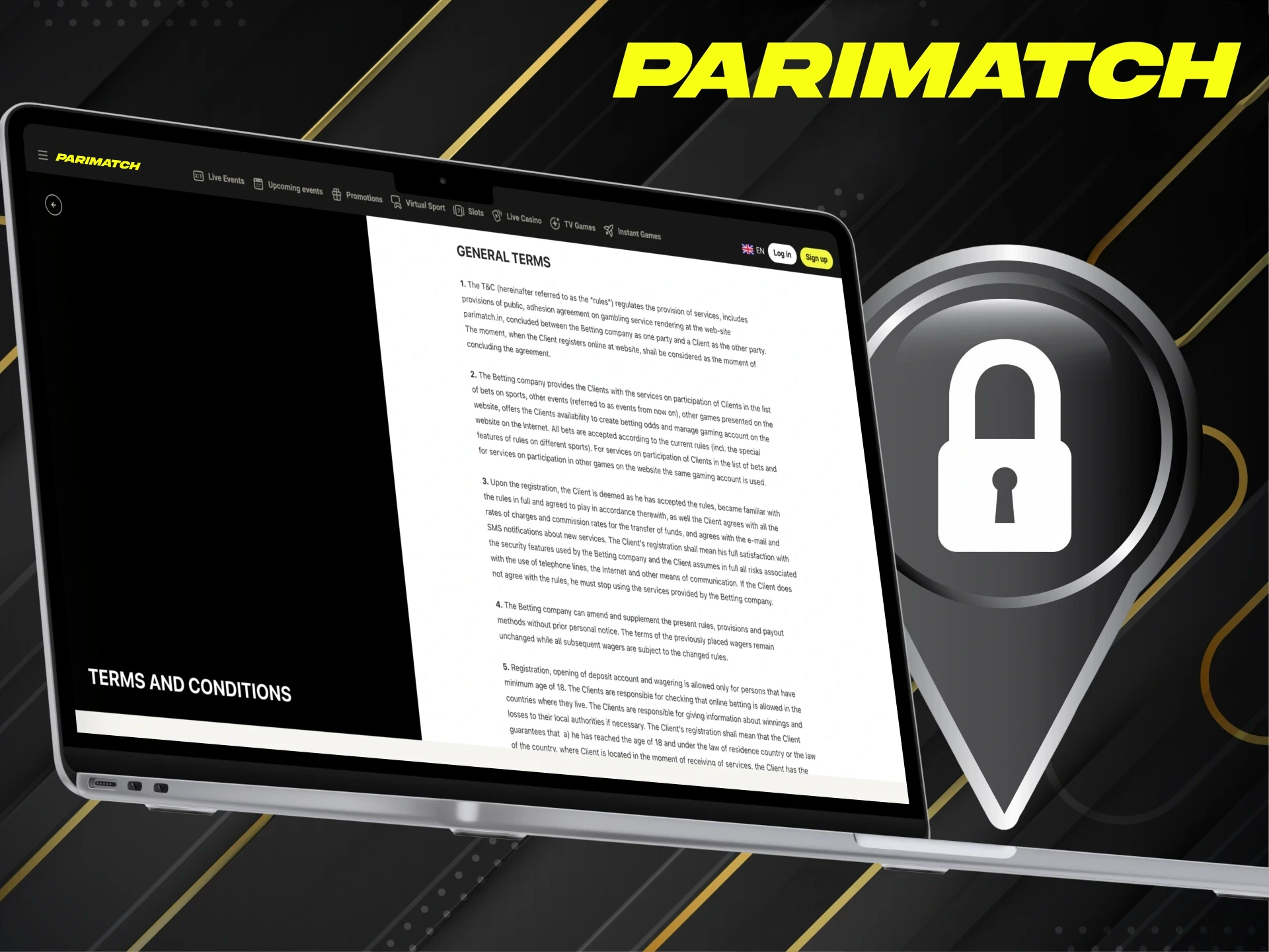 Access to the Parimatch website is unavailable in some regions.