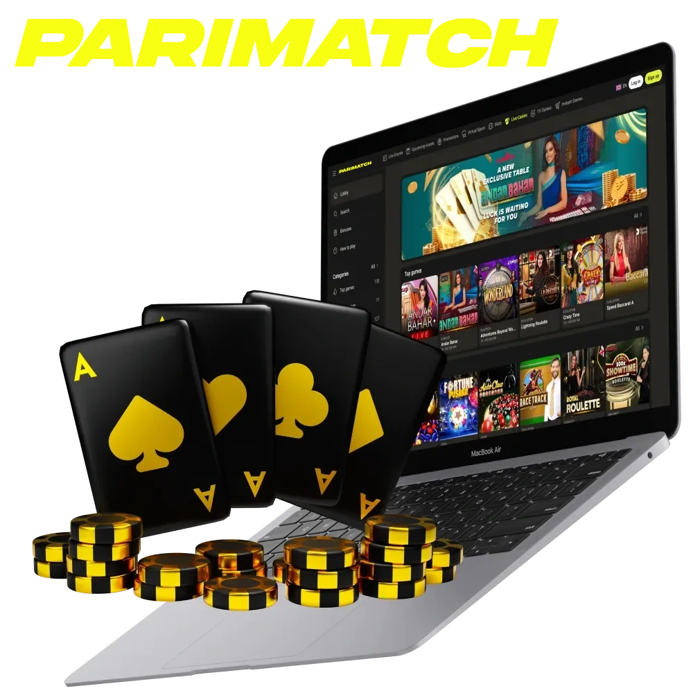 Parimatch presents a huge library of live casino games.