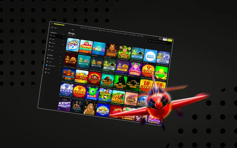 Dive into Parimatch casino games after login.