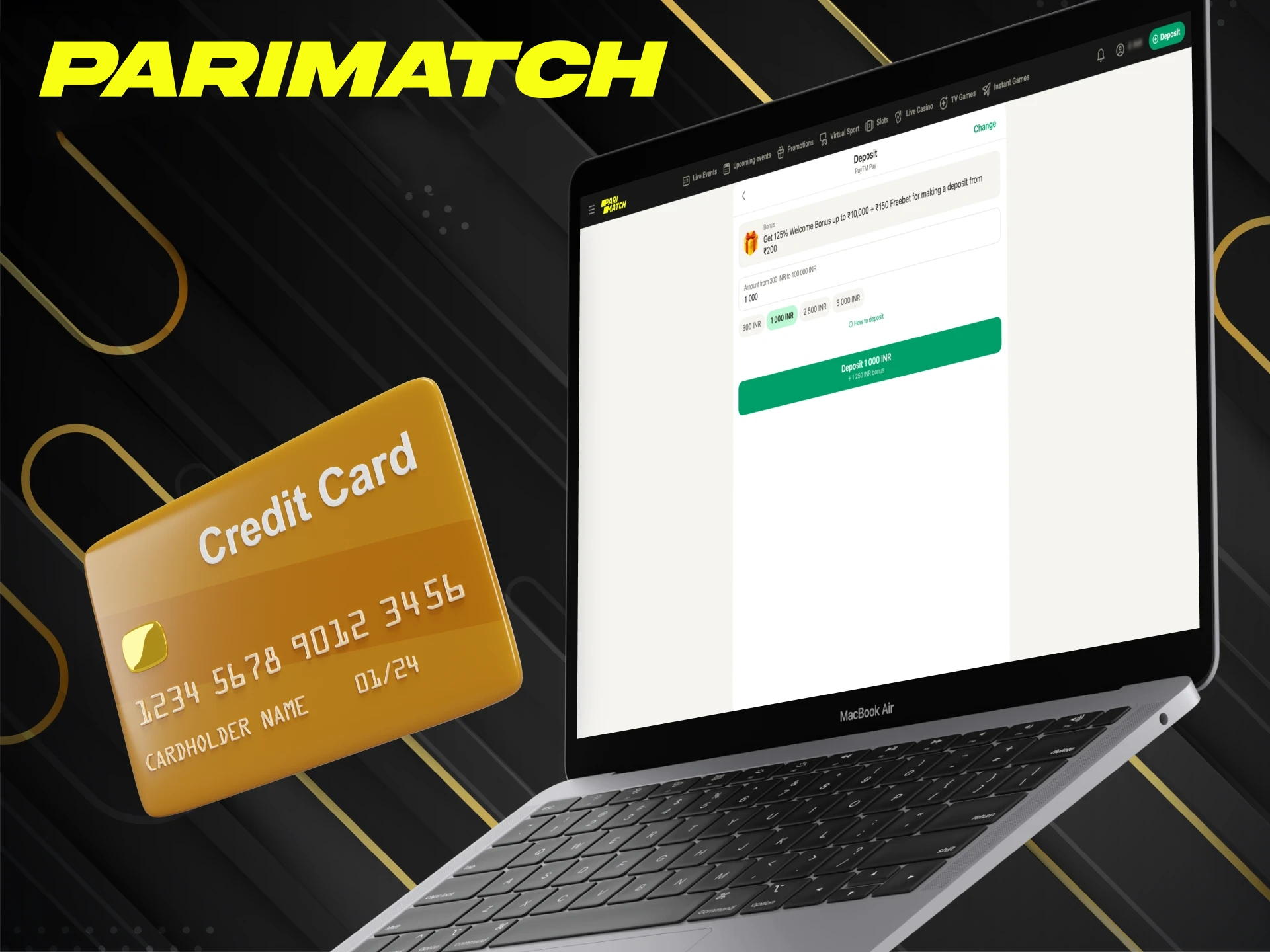 Follow the steps below to access the Parimatch loyalty benefits.