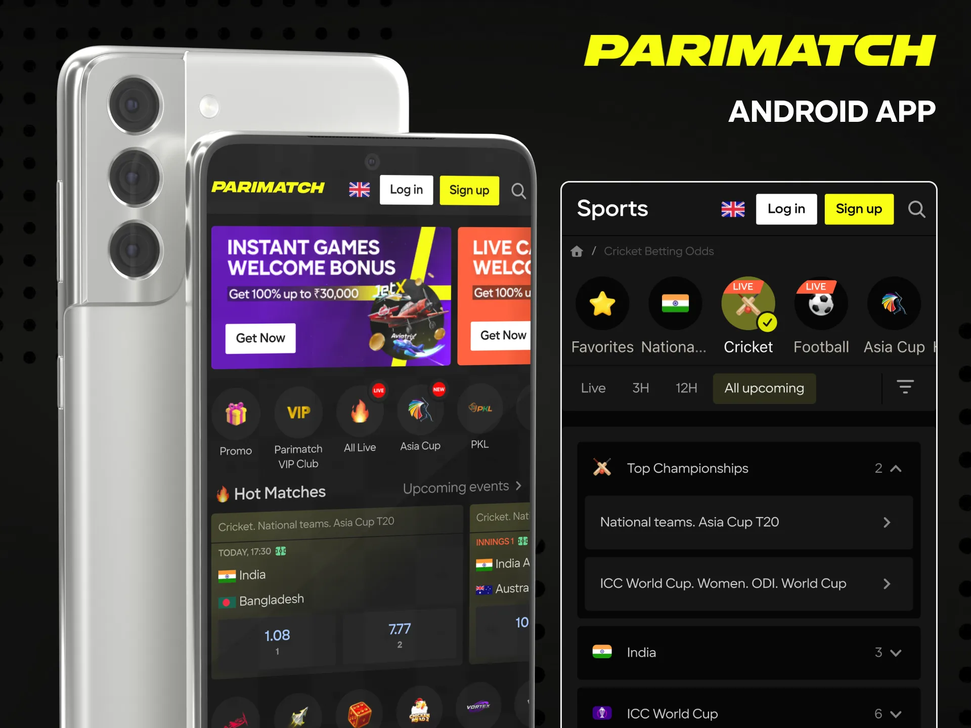 Download and play Parimatch on your Android device.