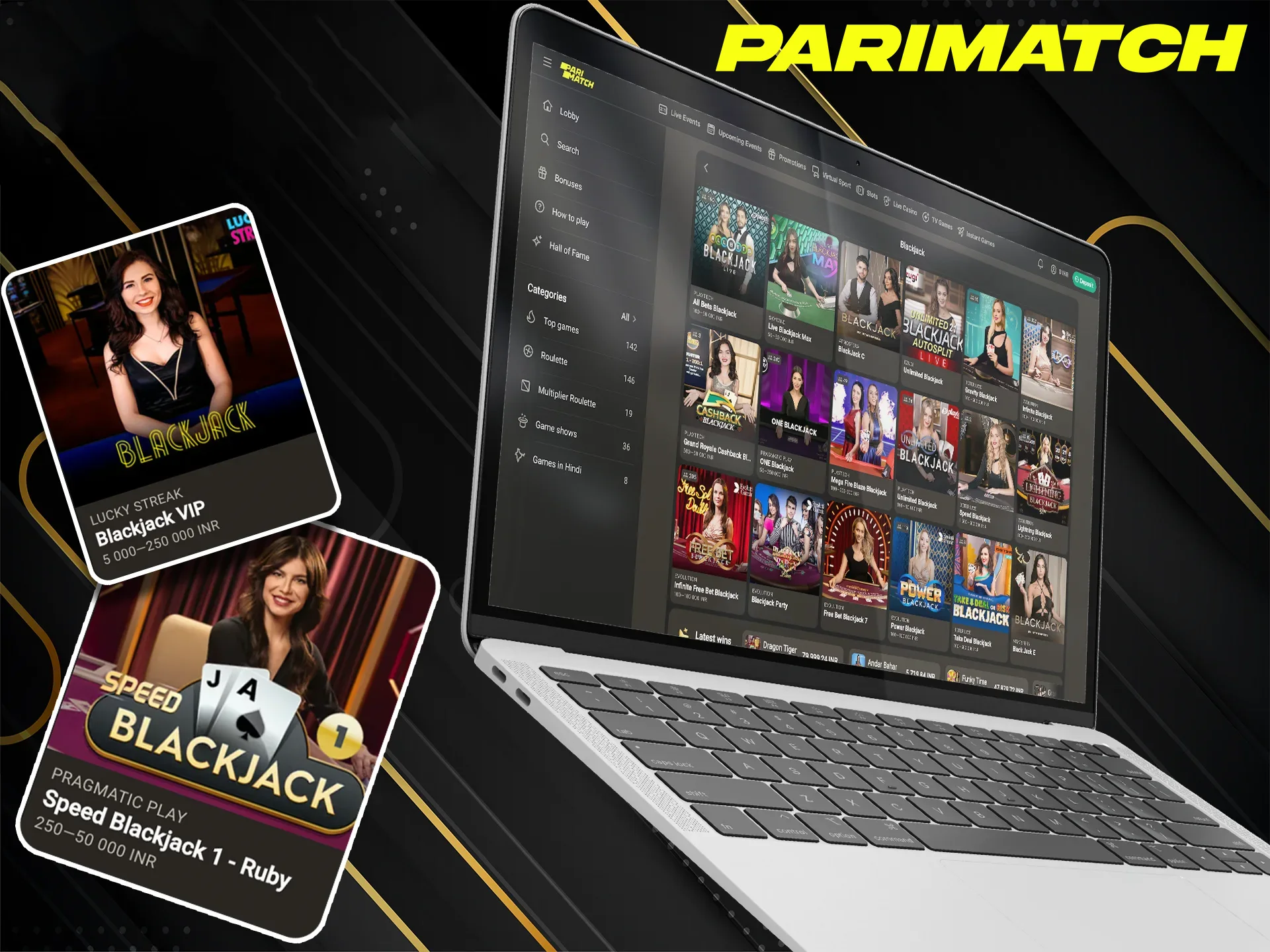 Collect the right cards in BlackJack and become more successful at Parimatch.
