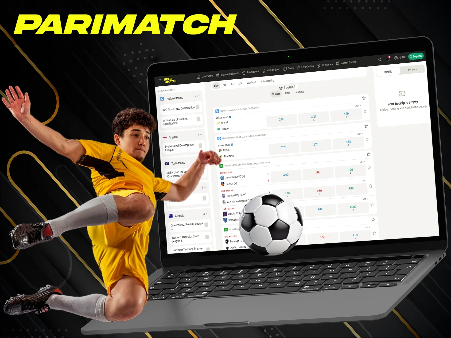 Predict soccer events with Parimatch and get richer.