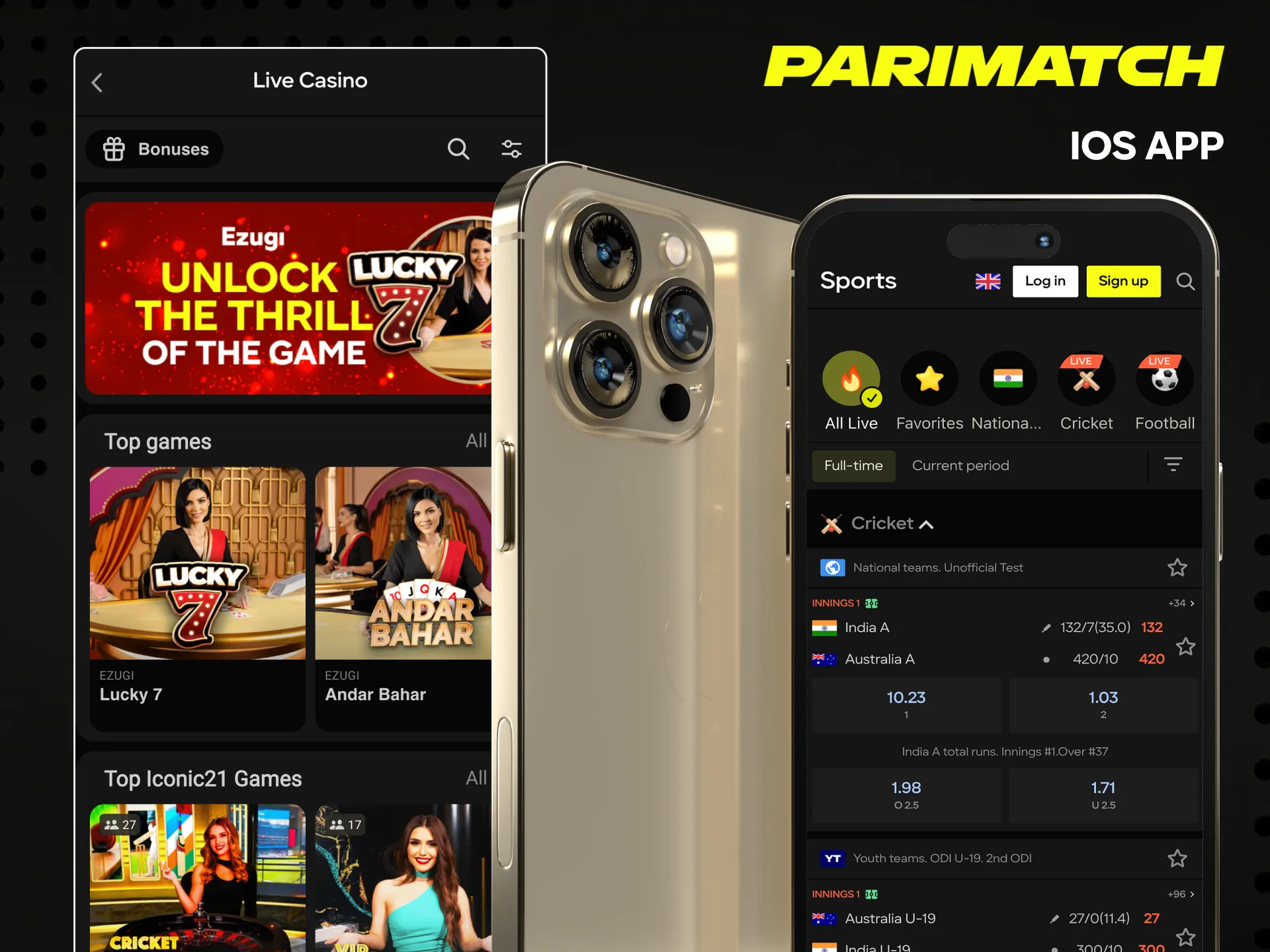 Big wins are already waiting for you in the Parimatch app for iOS.