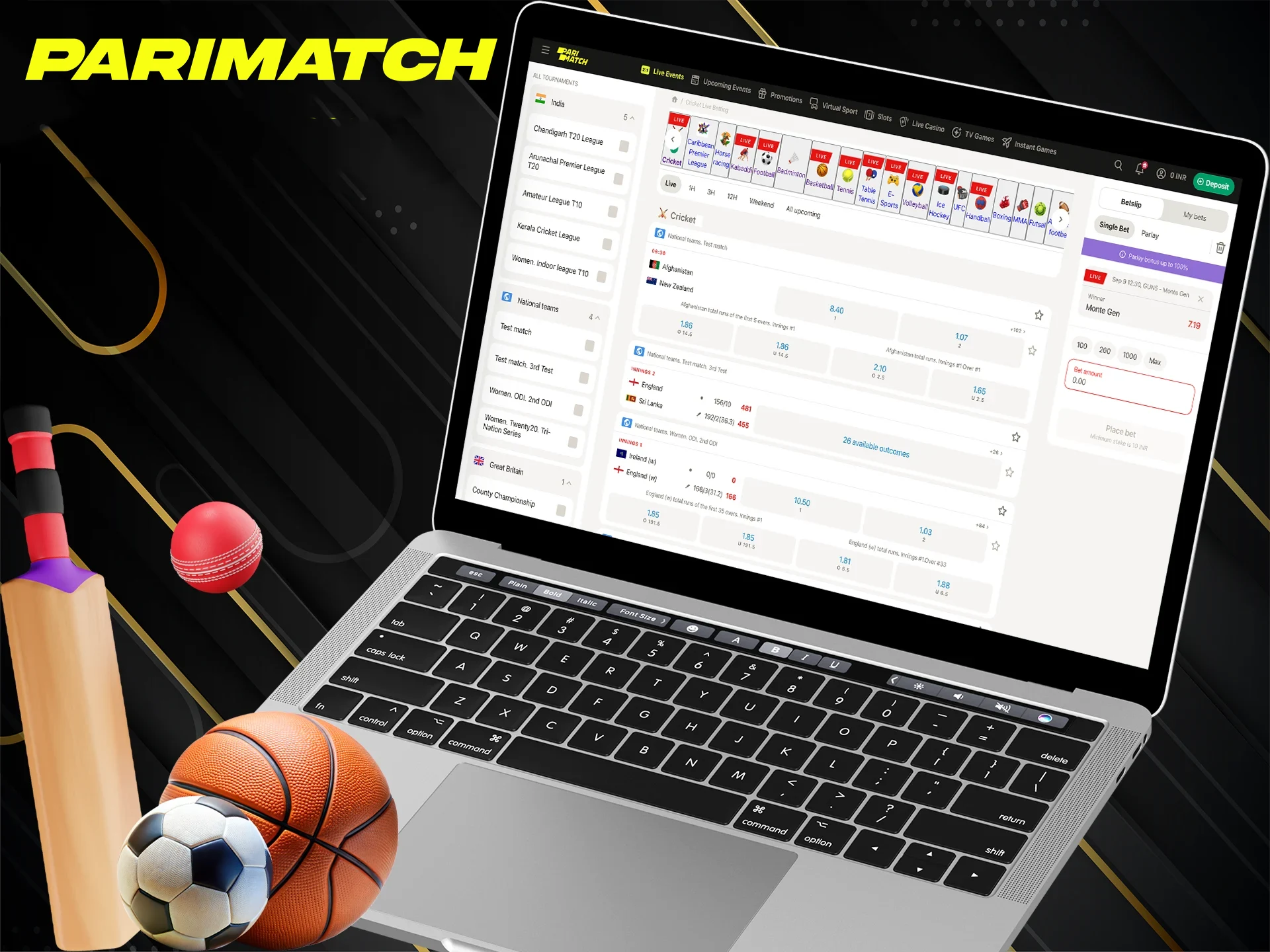 Choose your betting type at Parimatch.