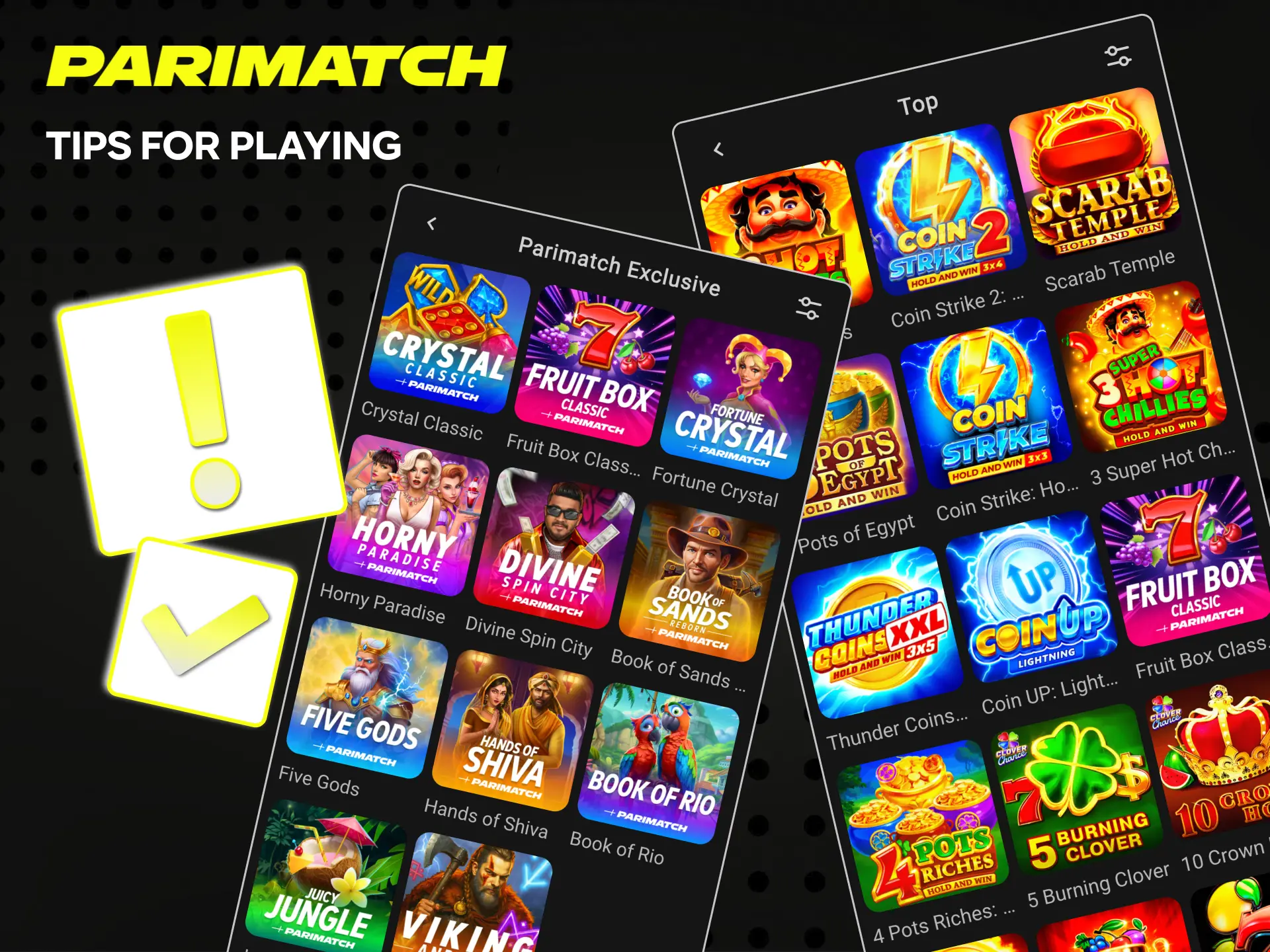 Use Parimatch tips to optimize the slot gaming experience.