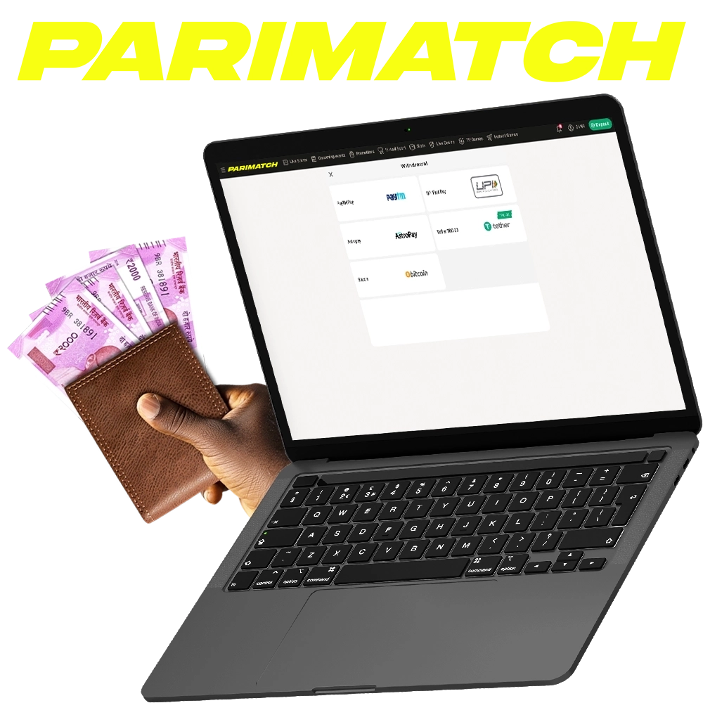 Withdraw your winnings instantly at Parimatch.
