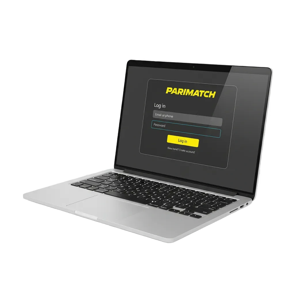 Parimatch India login page with email/phone/username, password or OTP; access sports, casino, bonuses, deposits