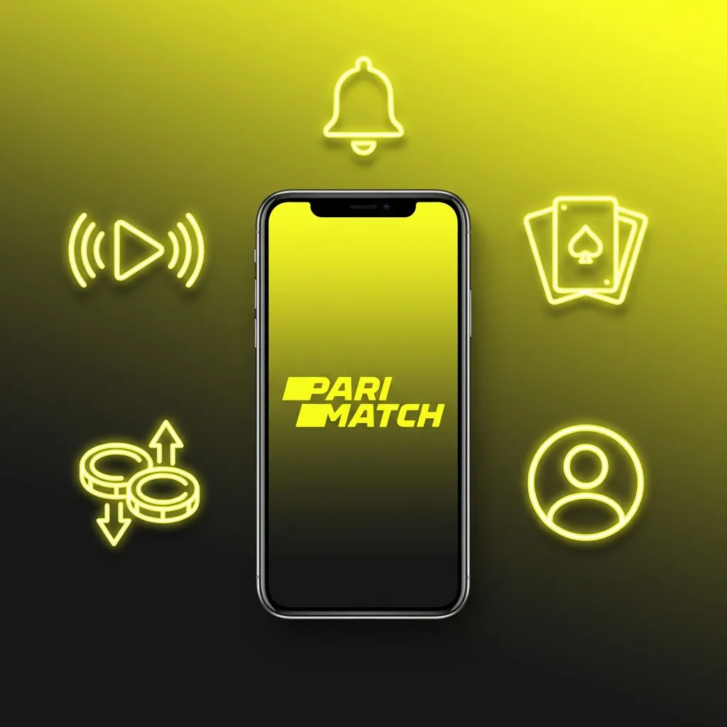 Mobile app displaying push notification settings for bet results, deposits, withdrawals, and live match alerts