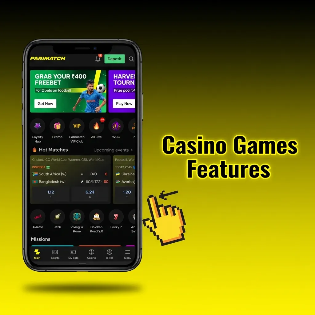 Casino interface showing 2,000+ slot machines, table games, and live dealer options with search filters and demo mode