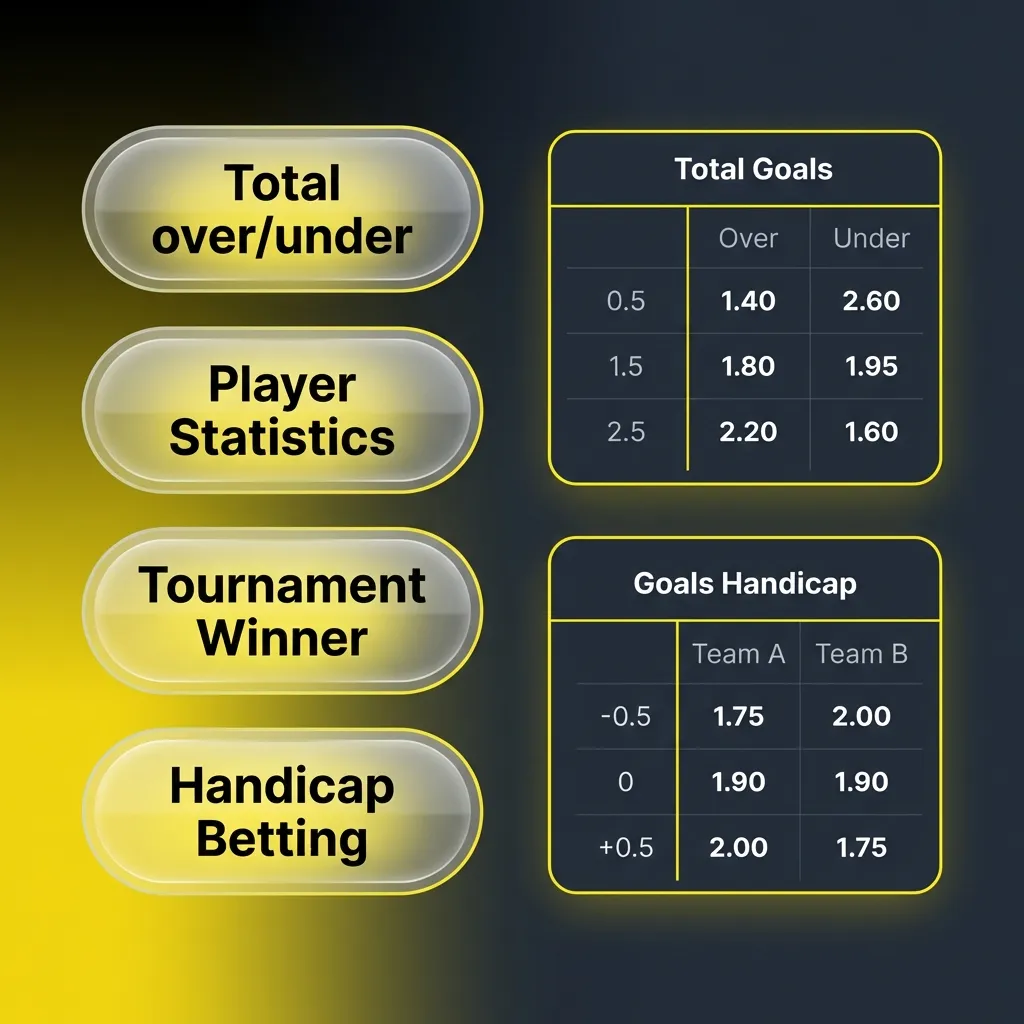 Diagram showing three types of bets: Single, System, and Parlay/Accumulator with risk-reward profiles for sports betting.